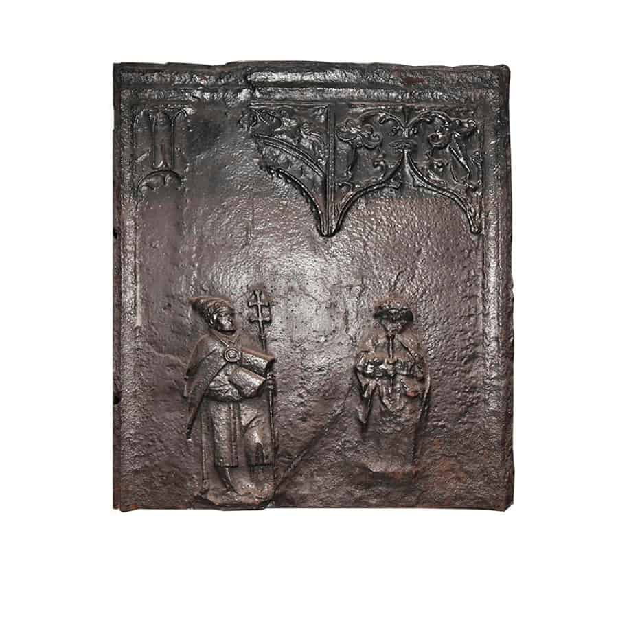 Gietijzeren-haardplaat