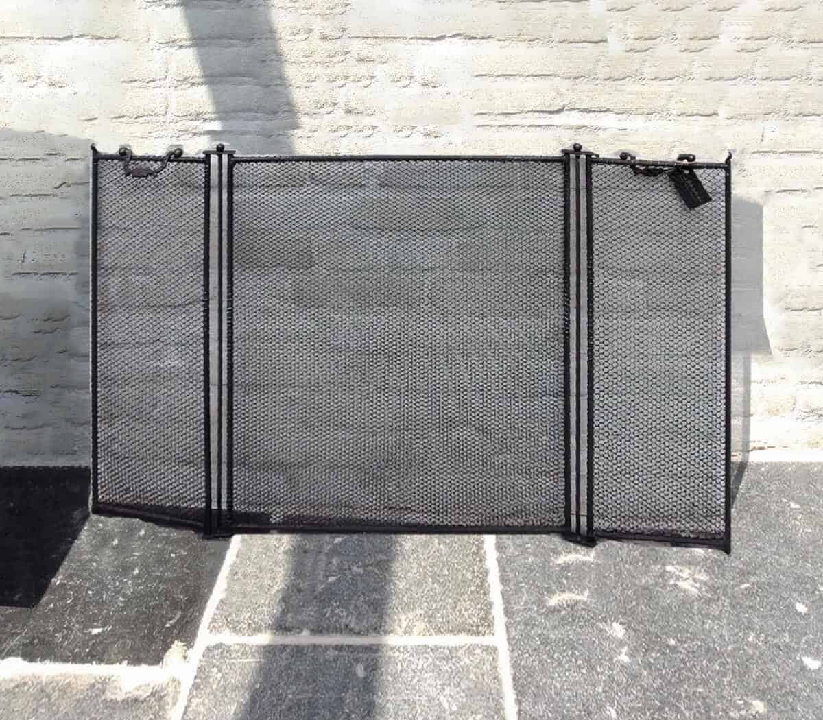 Haardscherm-driedelig