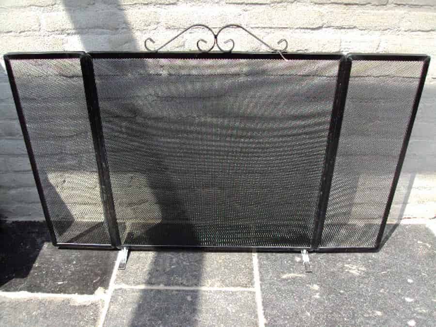 Haardscherm-driedelig