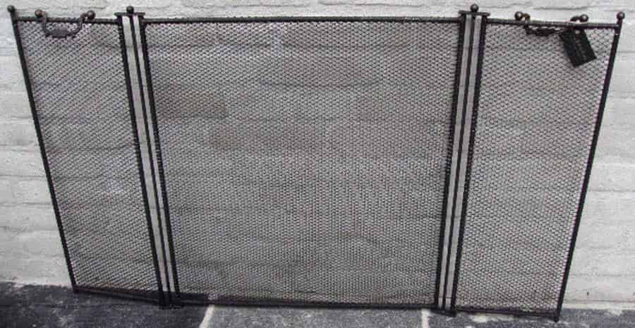 Haardscherm-driedelig