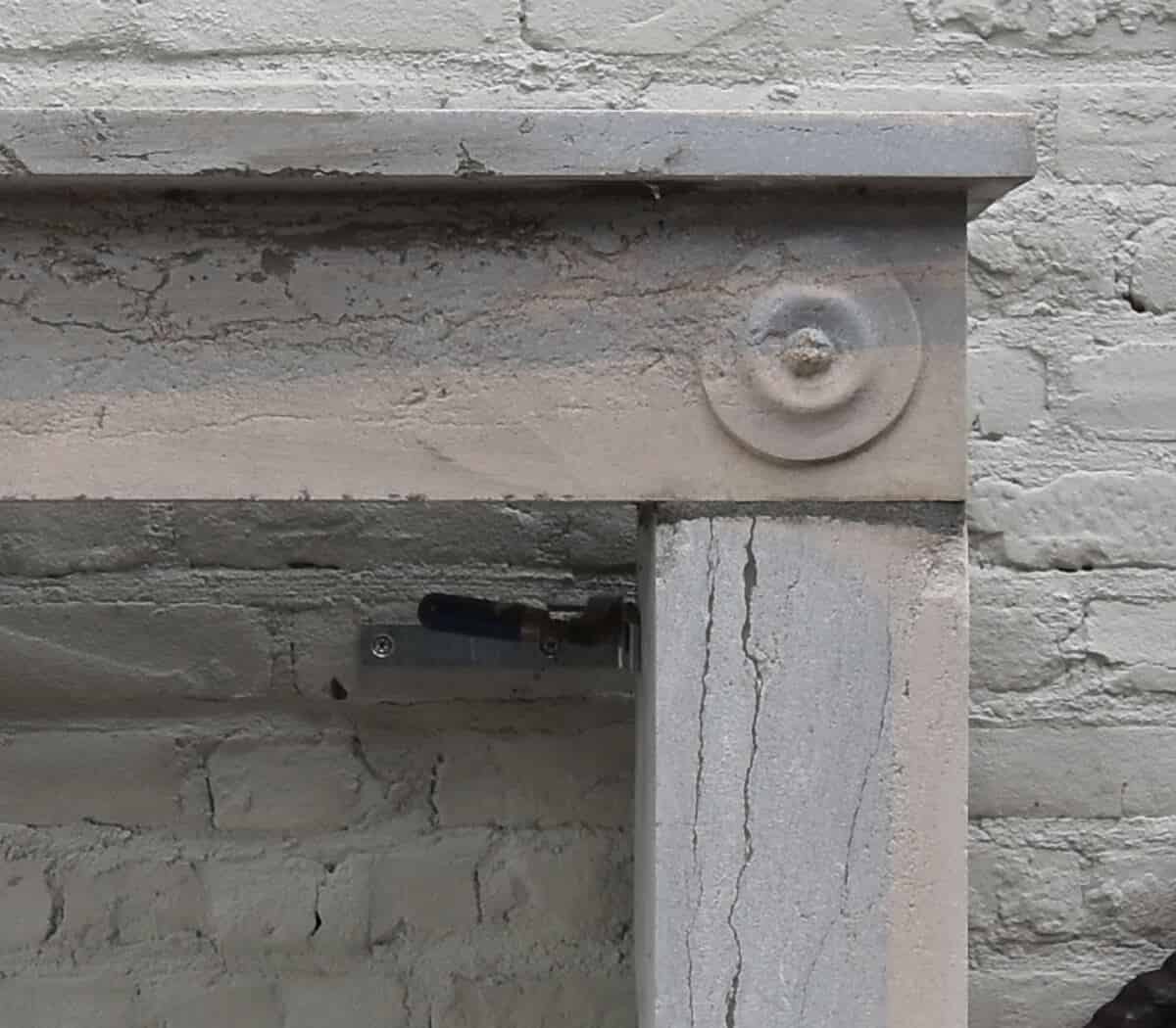 Marmerstenen-voorzetschouw