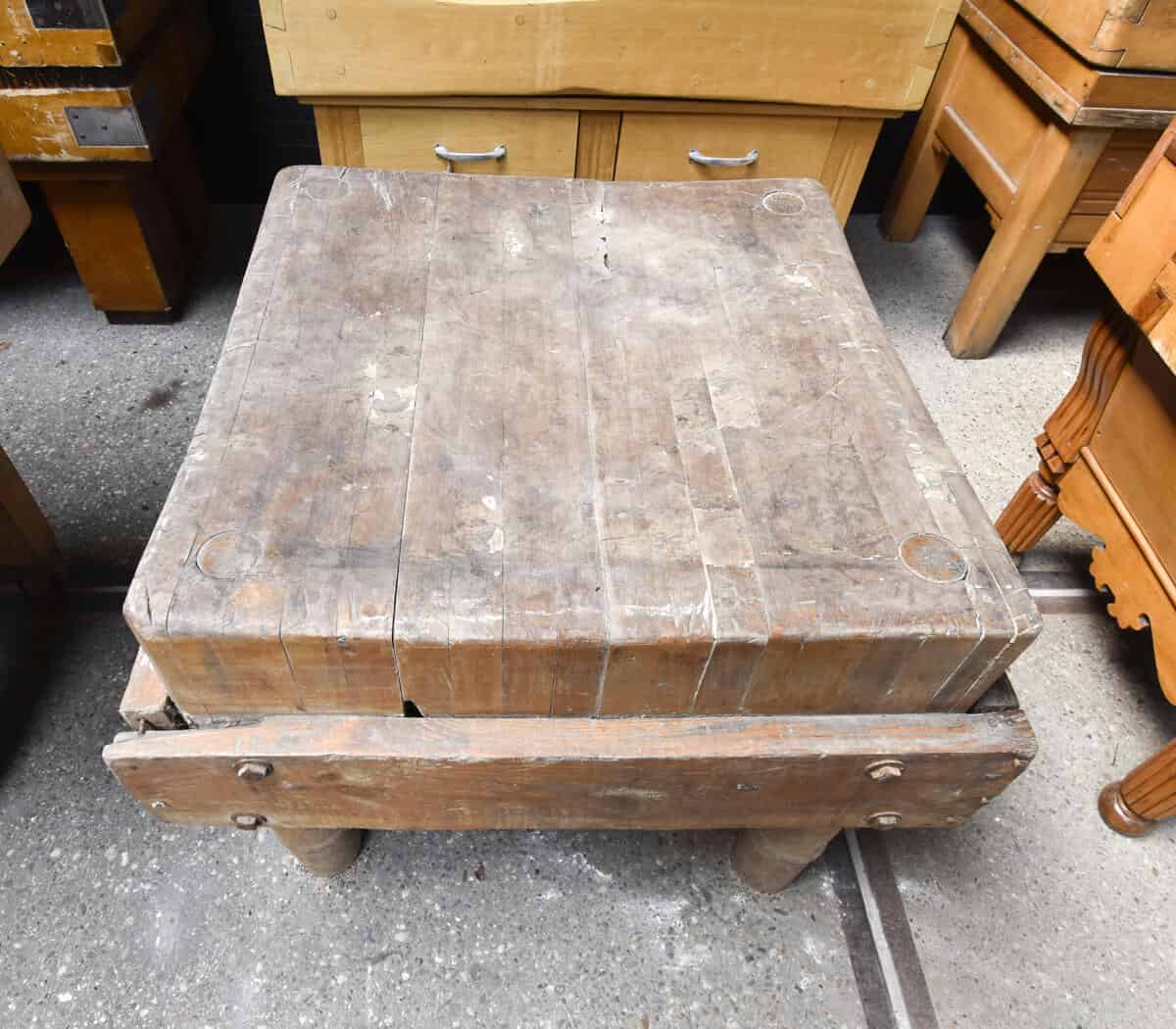 Oude-slagers-hakblok