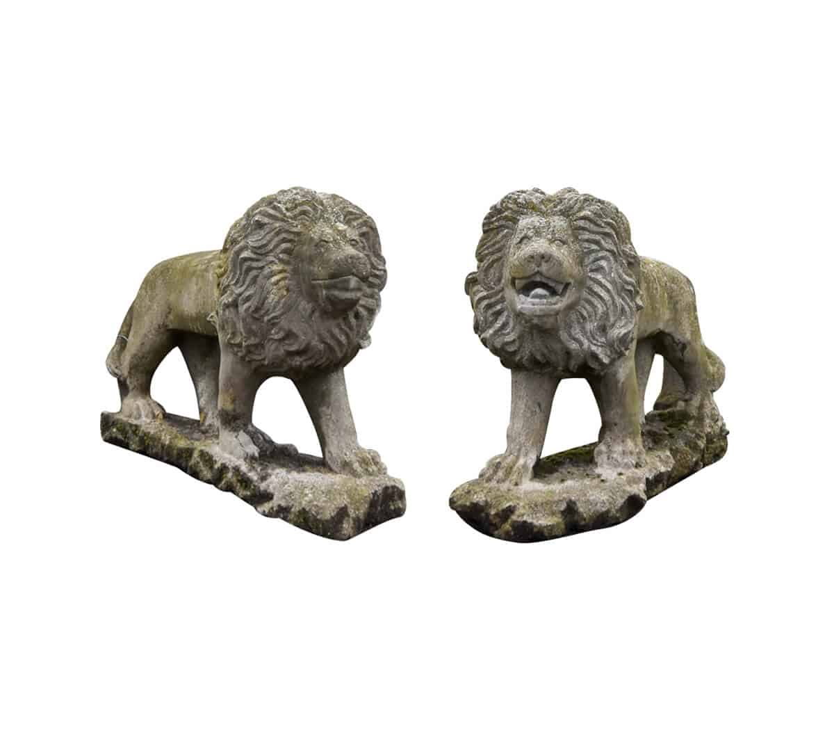 Set-van-twee-stenen-leeuwen