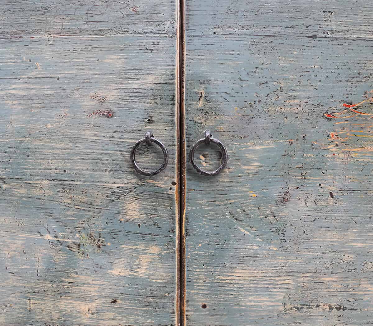 Groene-Houten-dressoir-kast