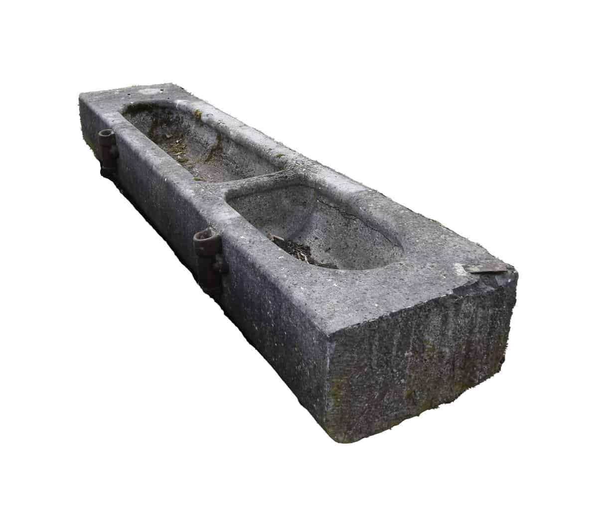 Hardstenen-dubbele-trog