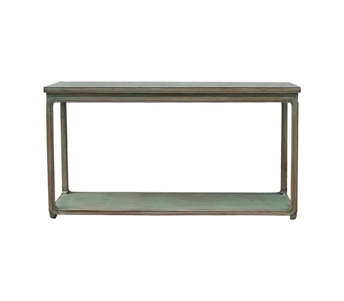 Groen-houten-wandtafel