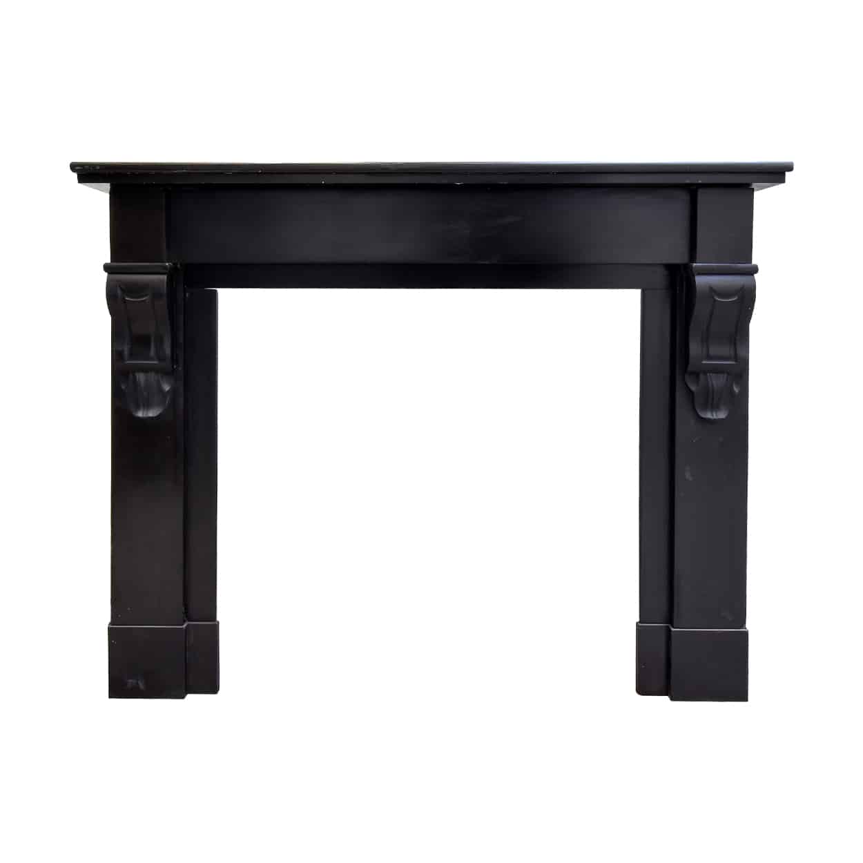 Zwart-marmeren-modillion-voorzetschouw