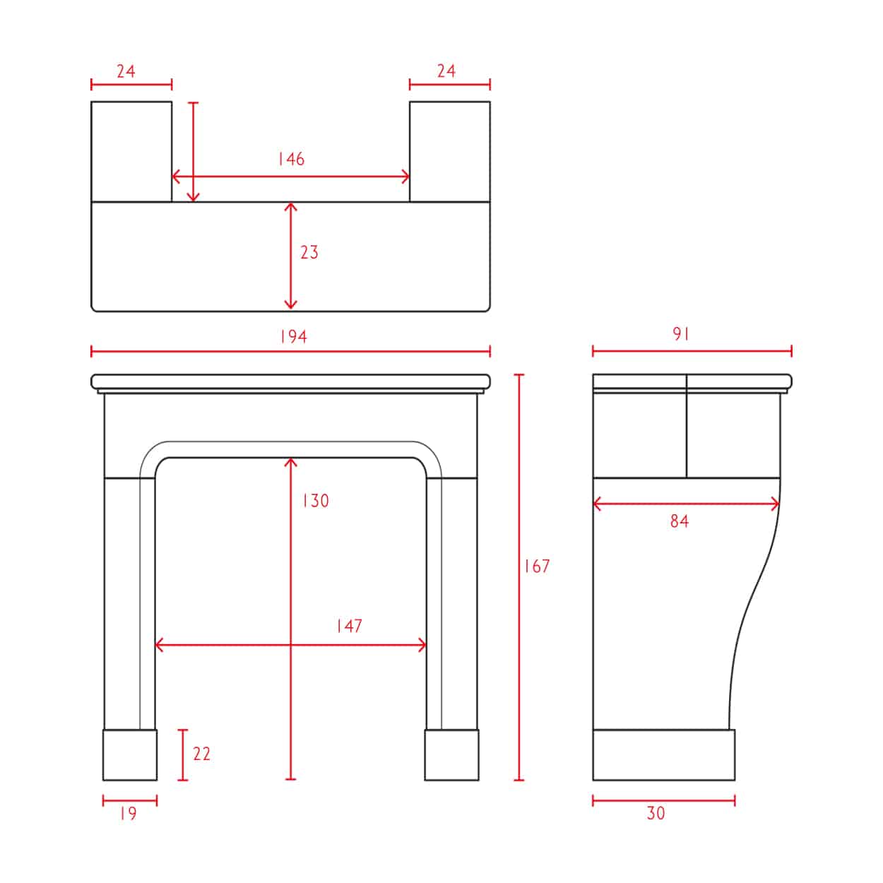 Zandstenen-Louis-XIII-ombouwschouw