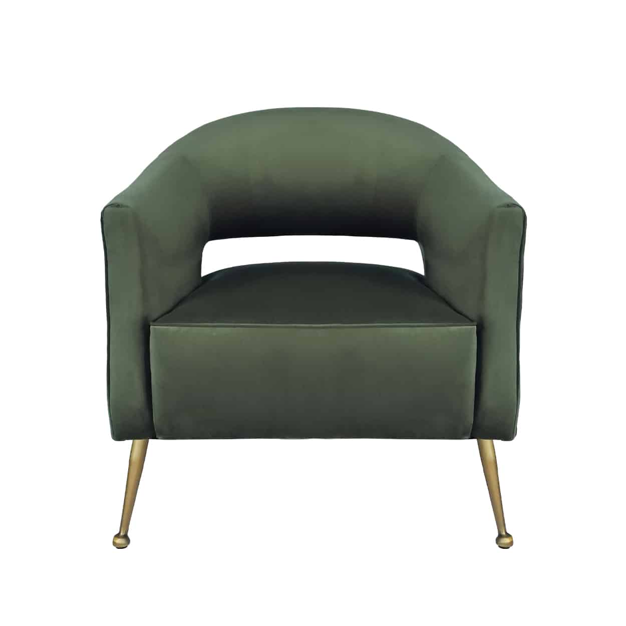 Groene-fluwelen-Fauteuil