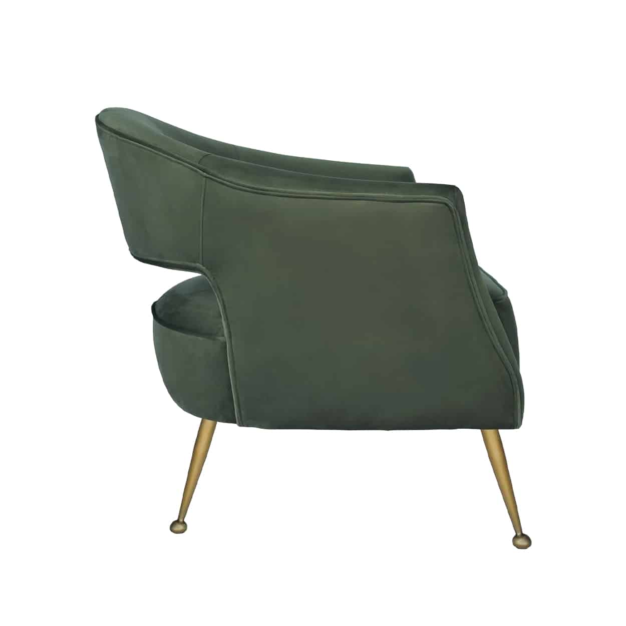 Groene-fluwelen-Fauteuil