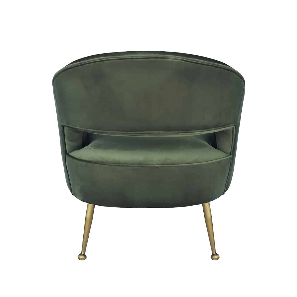 Groene-fluwelen-Fauteuil