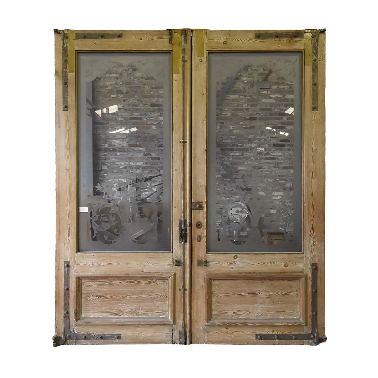 Dubbele-deur-met-geetst-glas