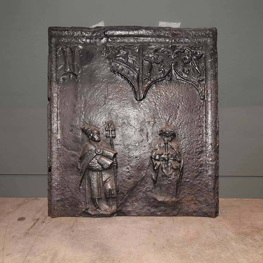 Gietijzeren-haardplaat