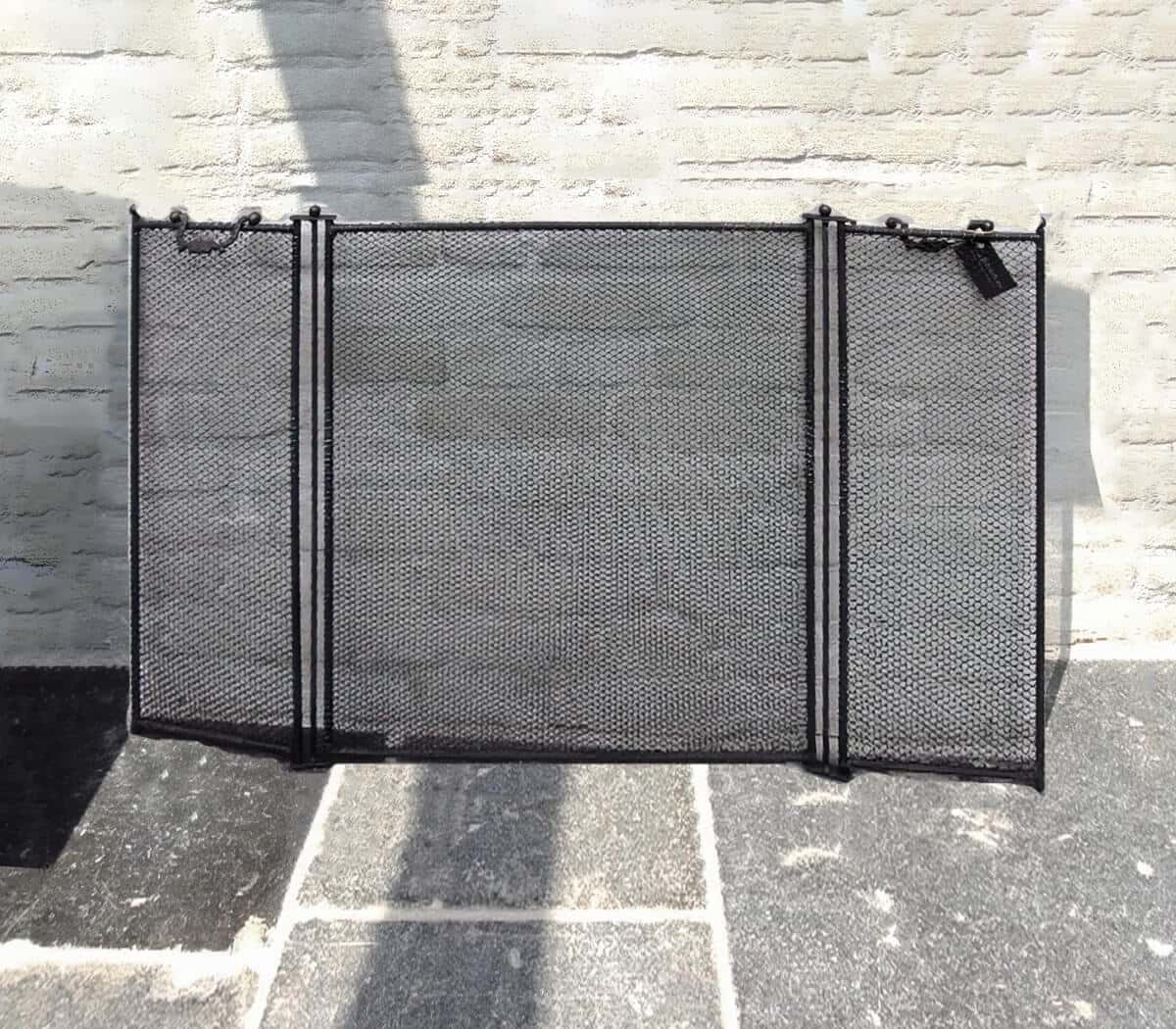 Haardscherm-driedelig