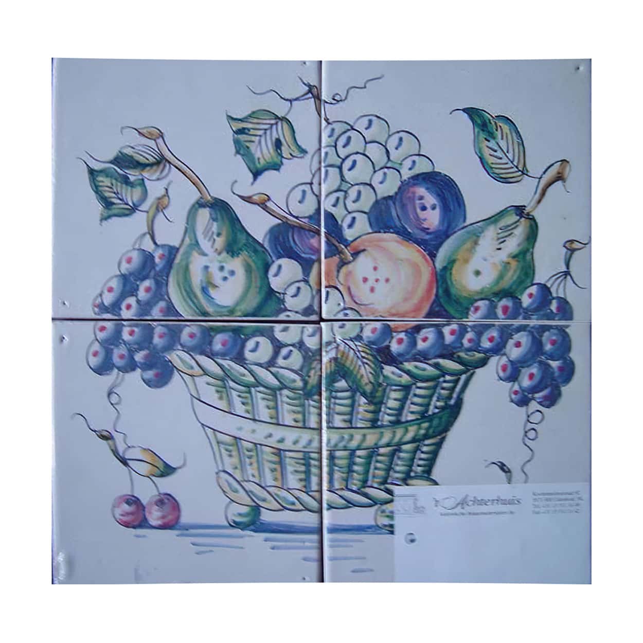 Tegeltableau-fruitmand