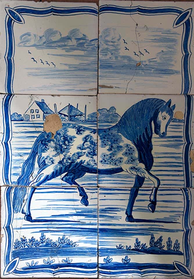 Tegeltableau-paard