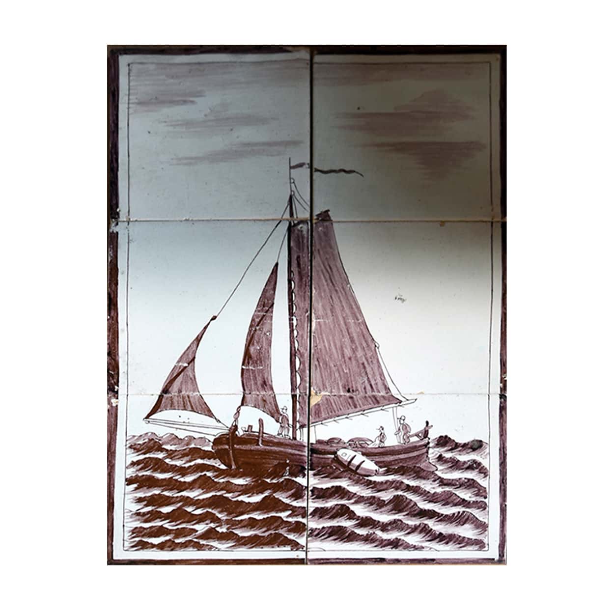 Tegeltableau-zeilboot