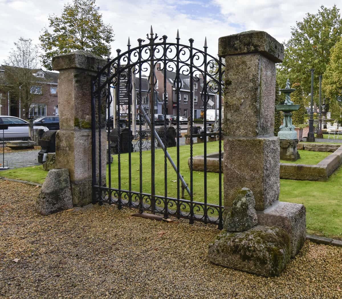 Granieten-poortpalen