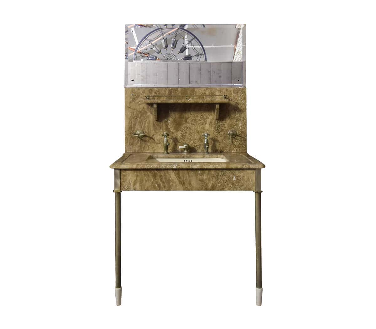 Marmeren-wastafel