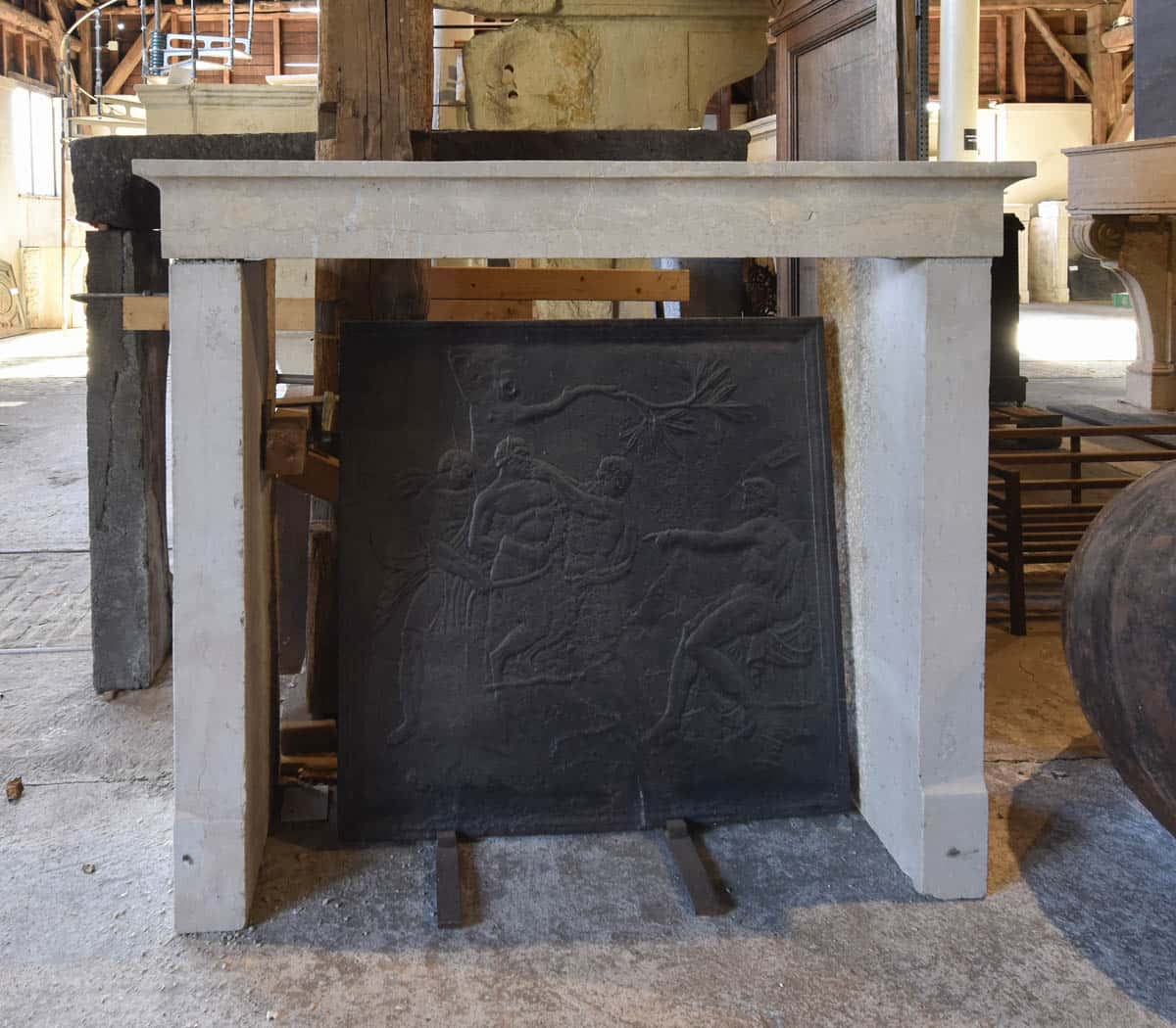 Marmerstenen-voorzetschouw