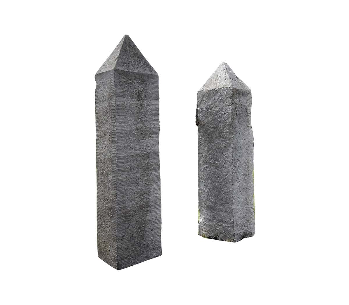 Zandstenen-poortpalen