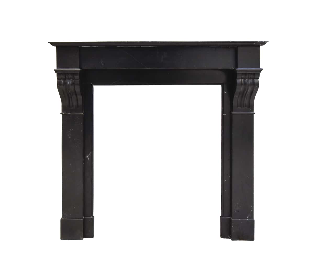 Zwart-marmeren-modillion-voorzetschouw