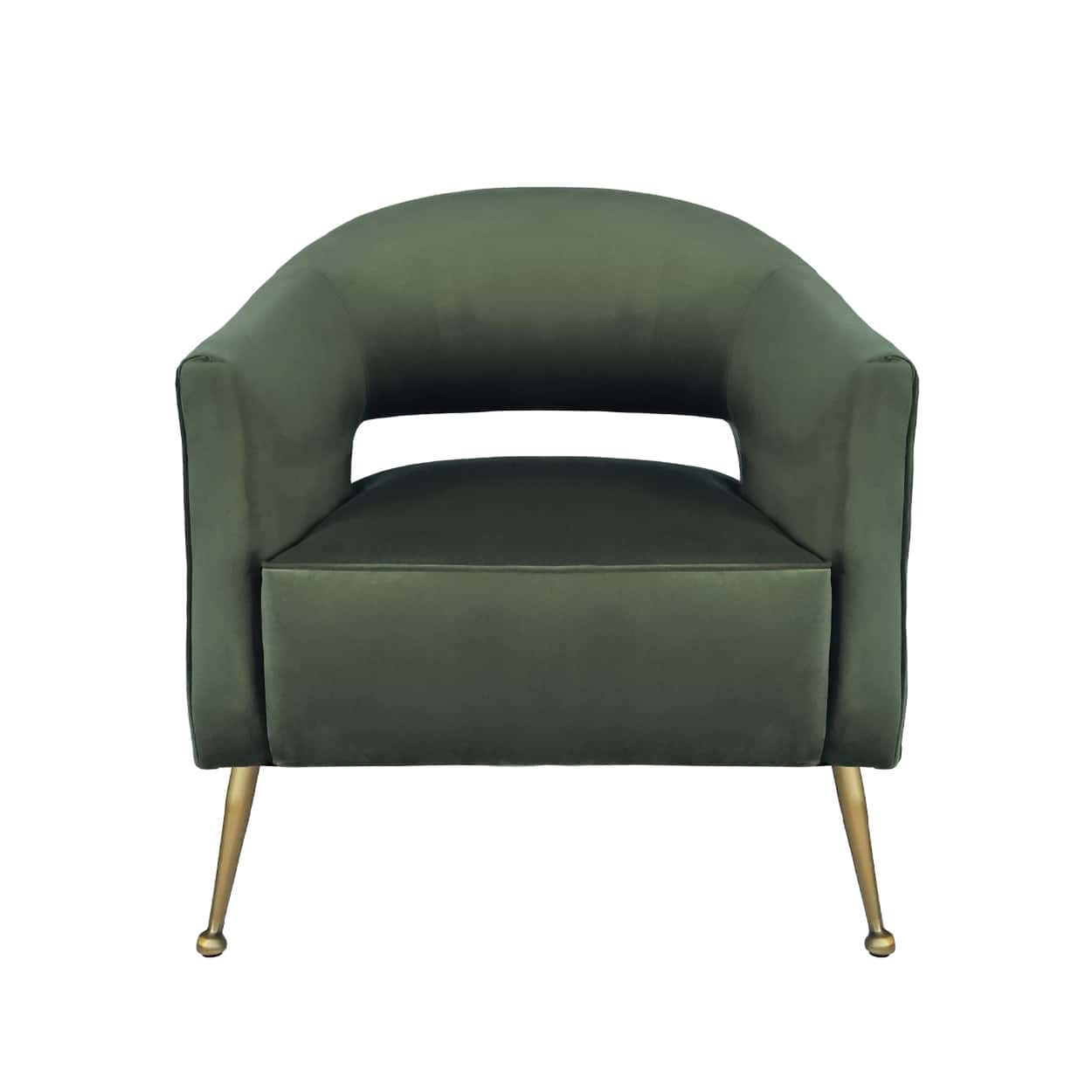 Groene-fluwelen-Fauteuil