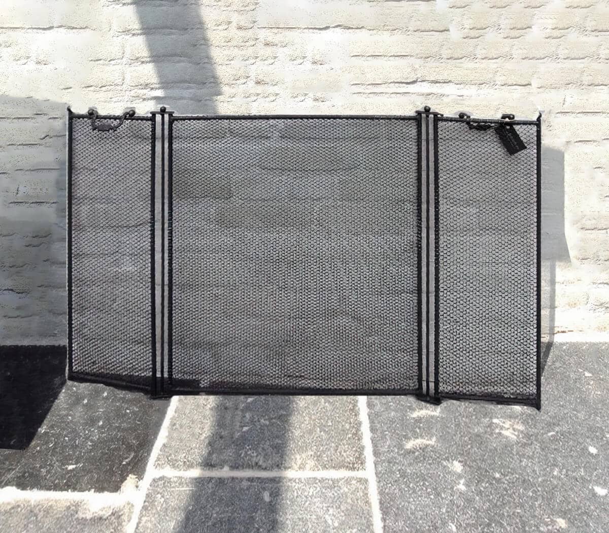 Haardscherm-driedelig