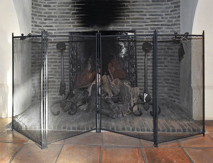 Haardscherm-vierdelig