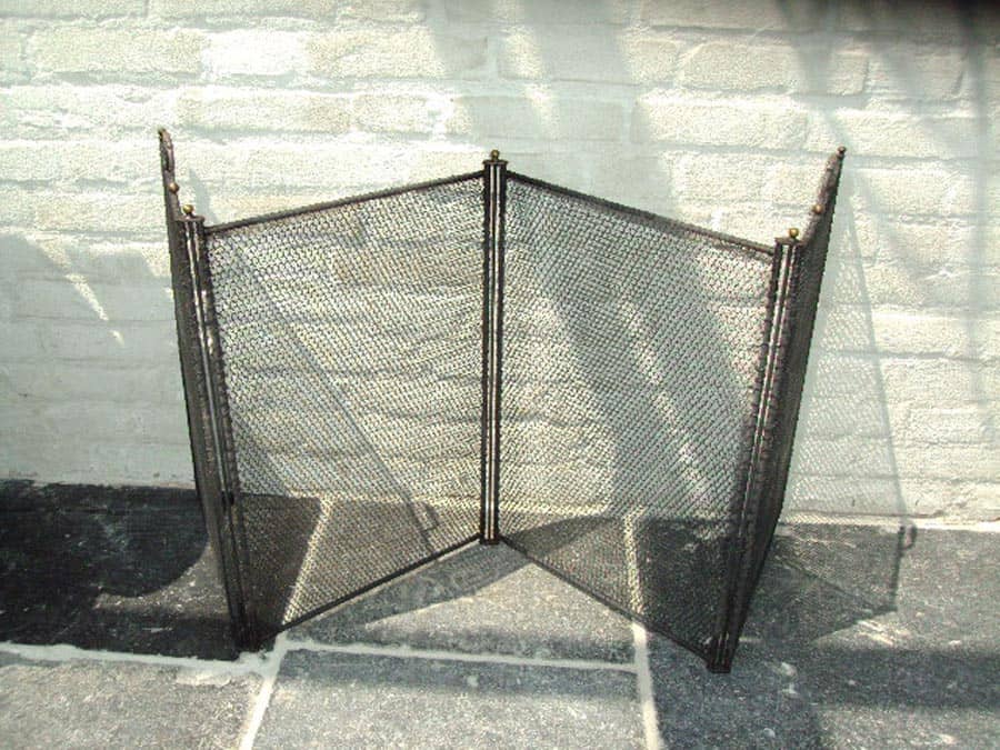 Haardscherm-vierdelig