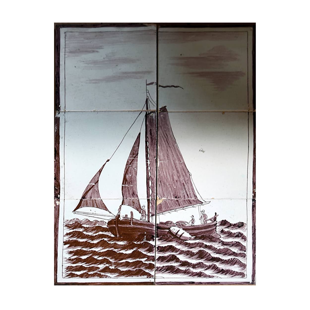 Tegeltableau-zeilboot