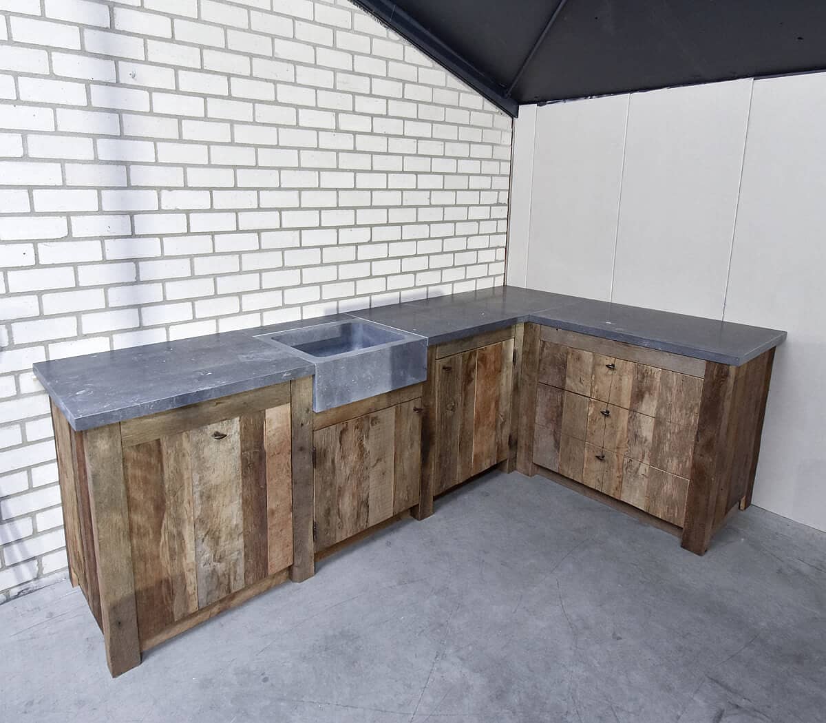 eiken-houten-hoekkeuken