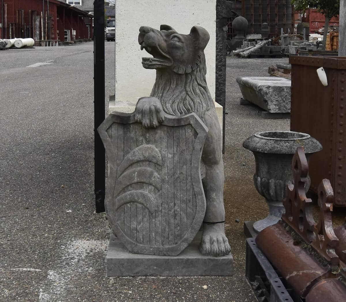 Set-van-2-honden-met-schild