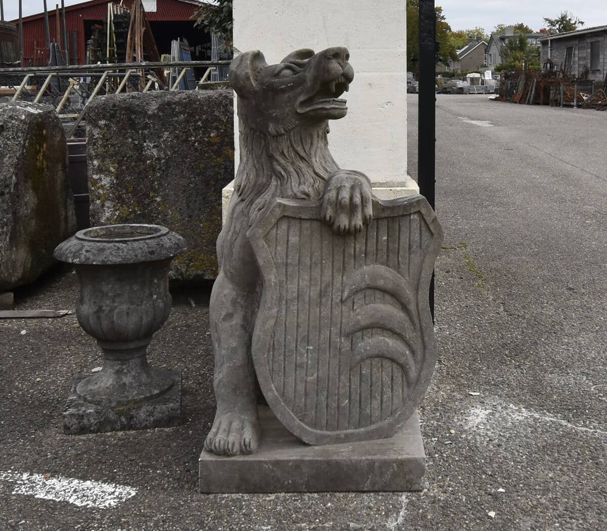 Set-van-2-honden-met-schild