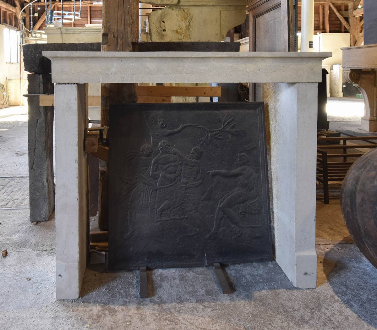 Marmerstenen-voorzetschouw