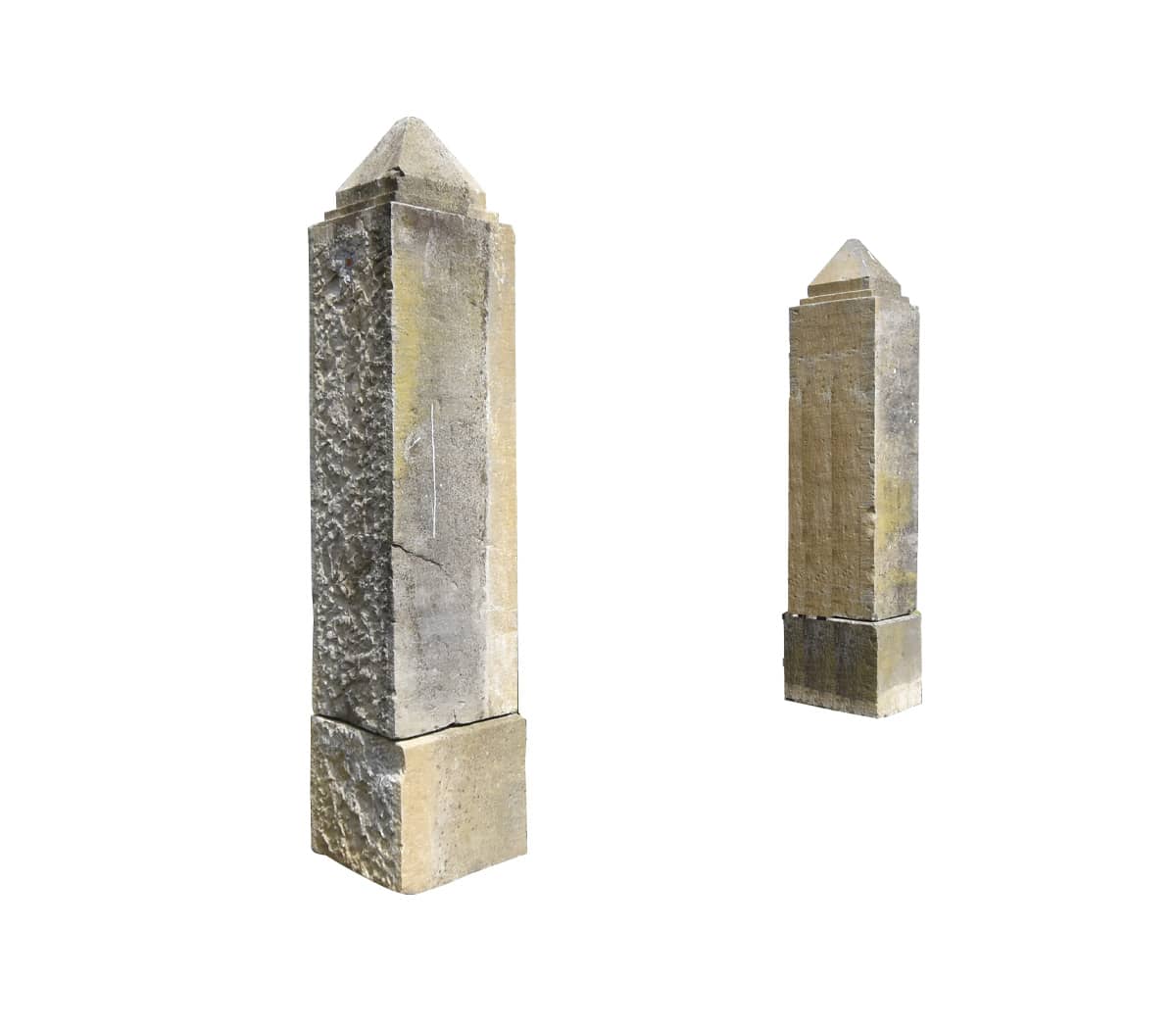 Zandstenen-poortpalen