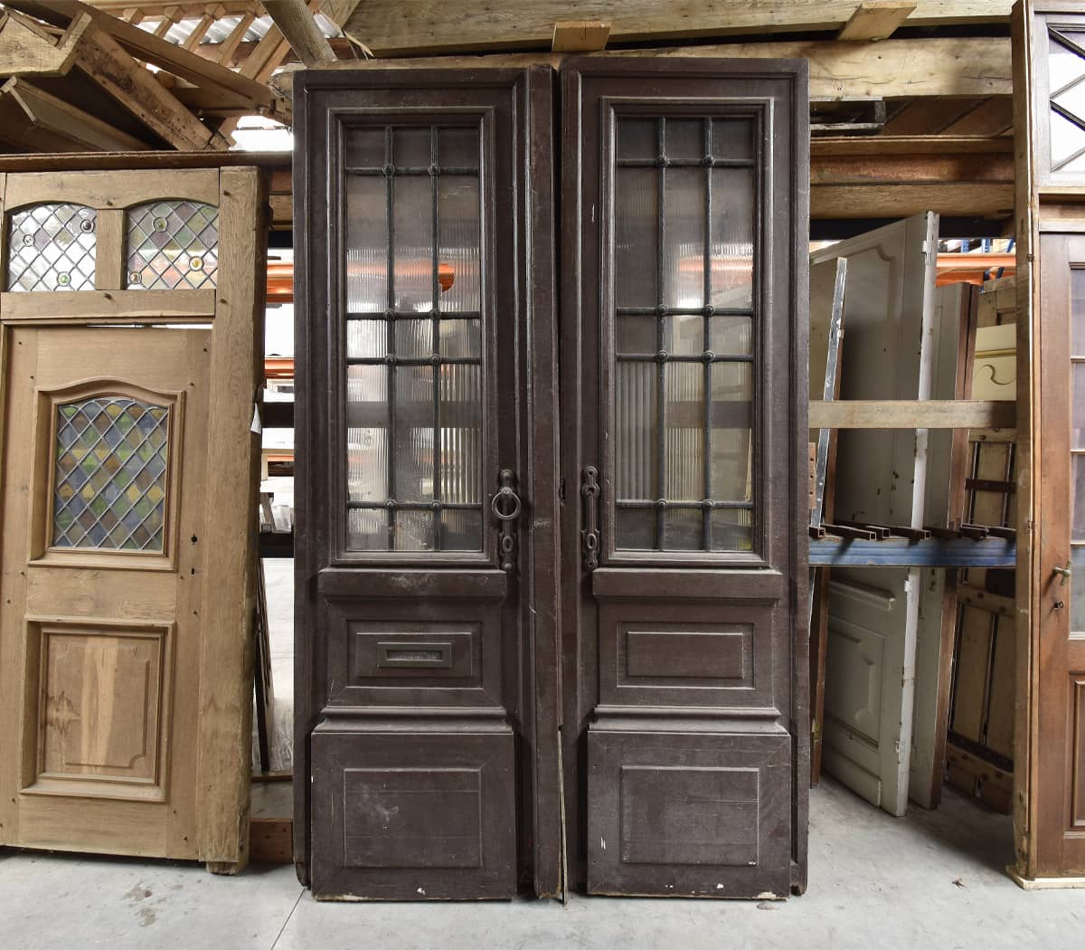 Dubbele-eiken-voordeur