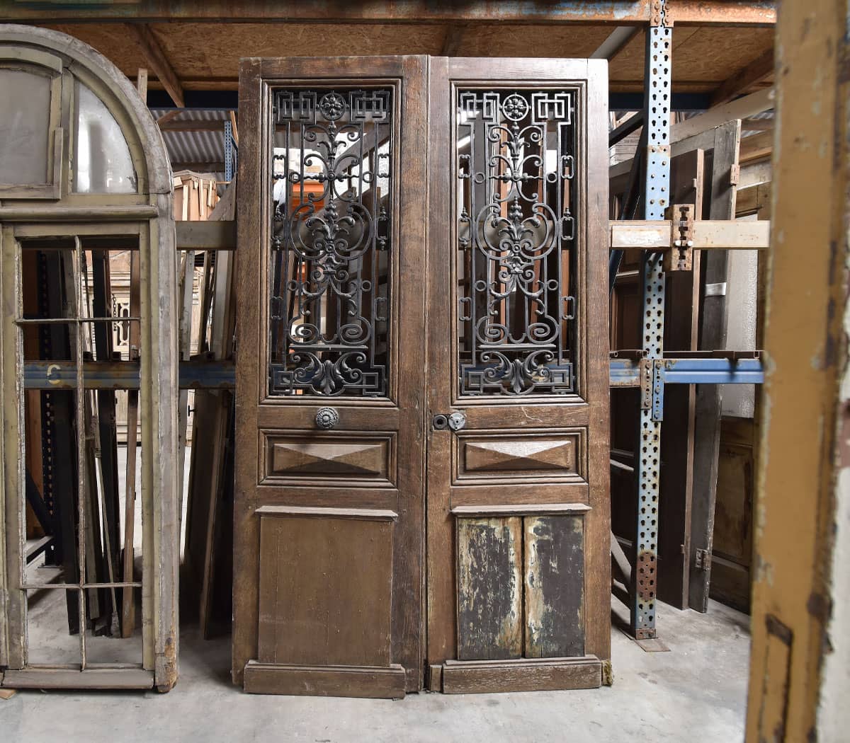 Dubbele-eiken-voordeur-met-deurrooster