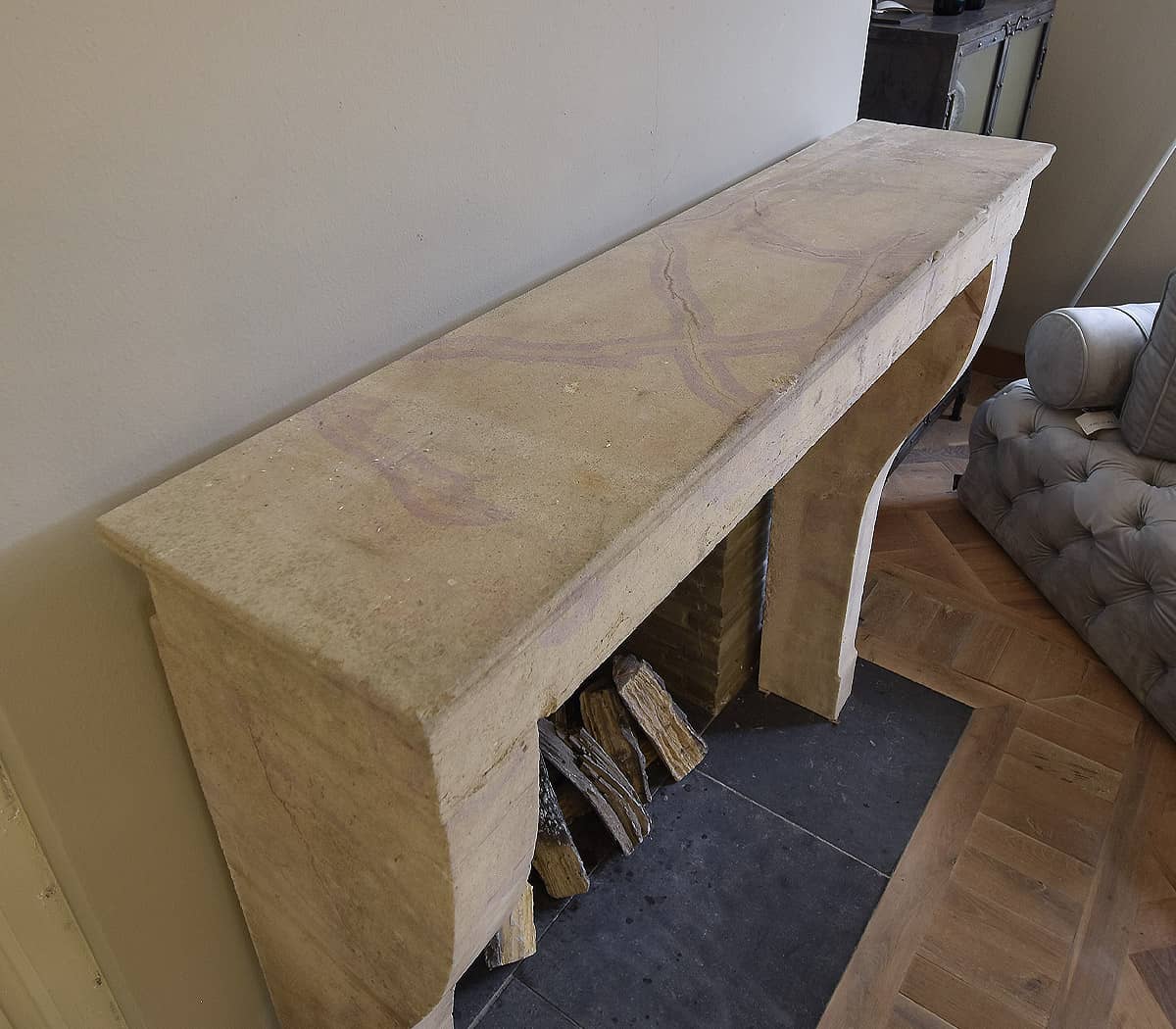 Marmerstenen-voorzetschouw