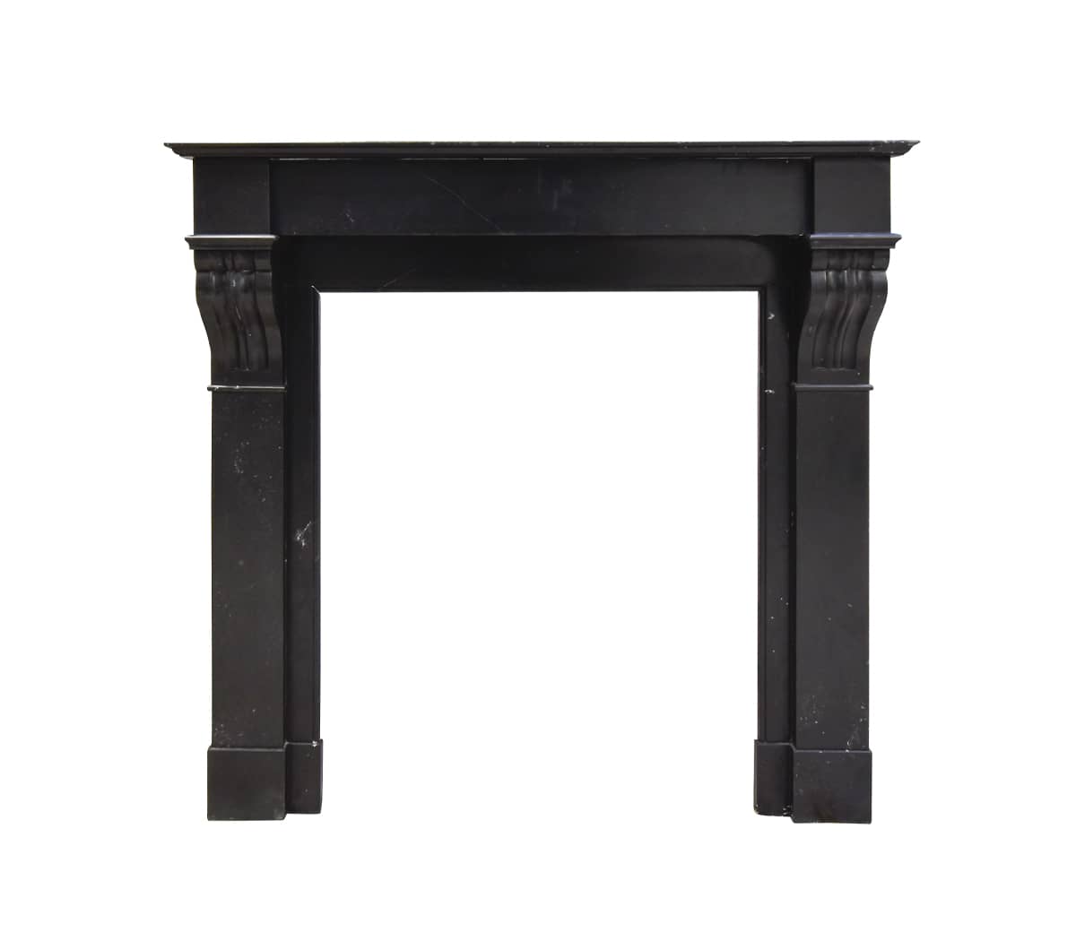 Zwart-marmeren-modillion-voorzetschouw