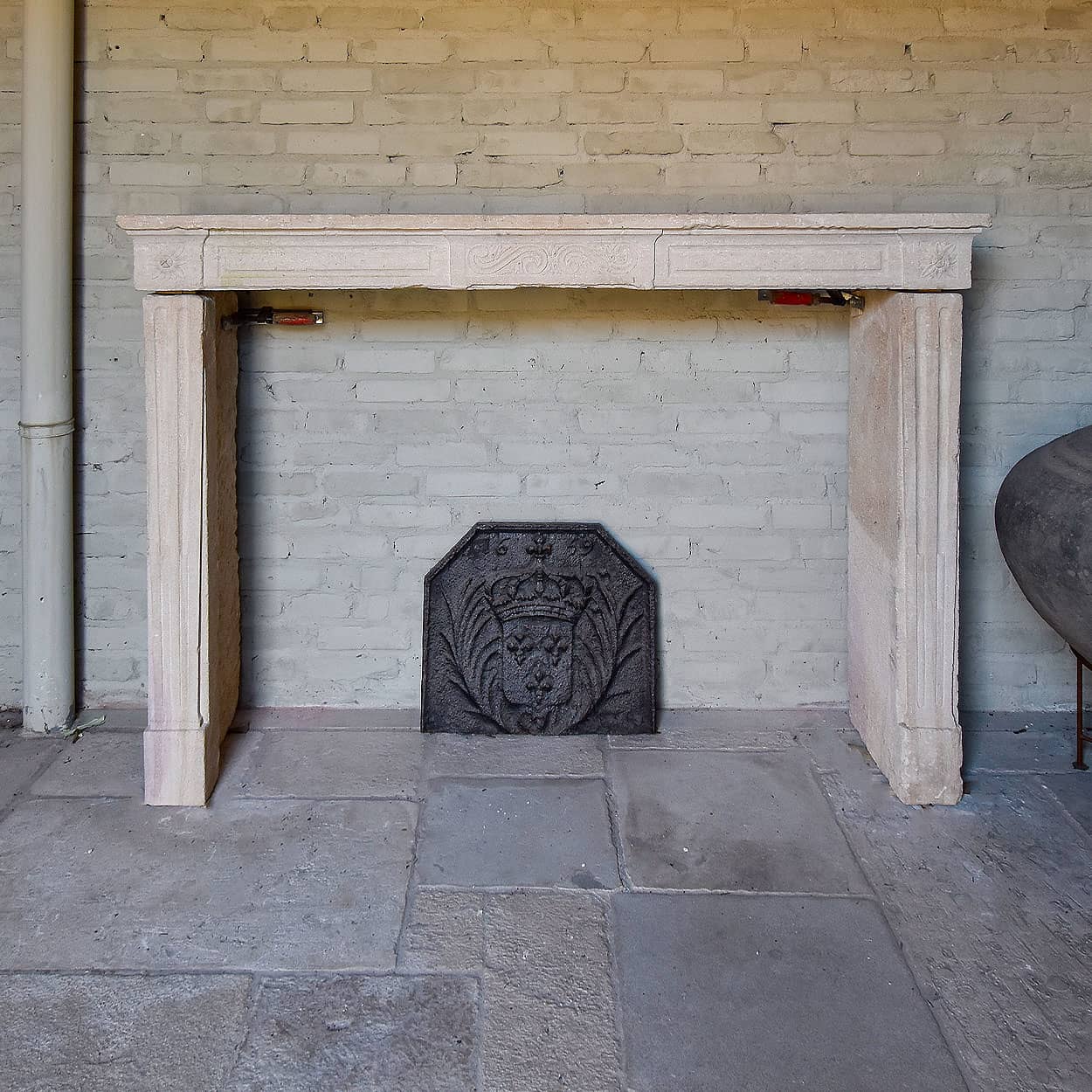 Marmerstenen-Louis-XVI-voorzetschouw