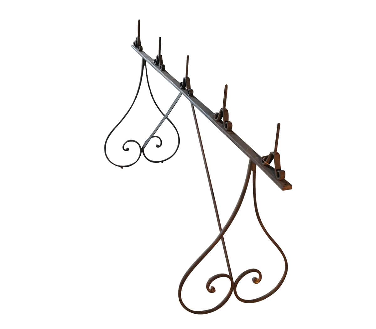 Kaarsen-rek-voor-5-kaarsen-op-gekrulde-poten