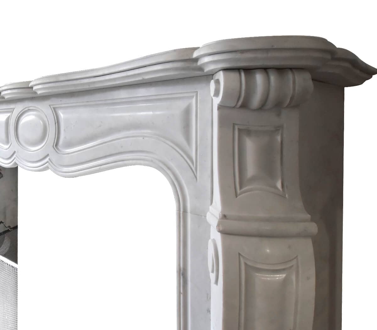 Carrara-marmeren-pompadour-ombouwschouw