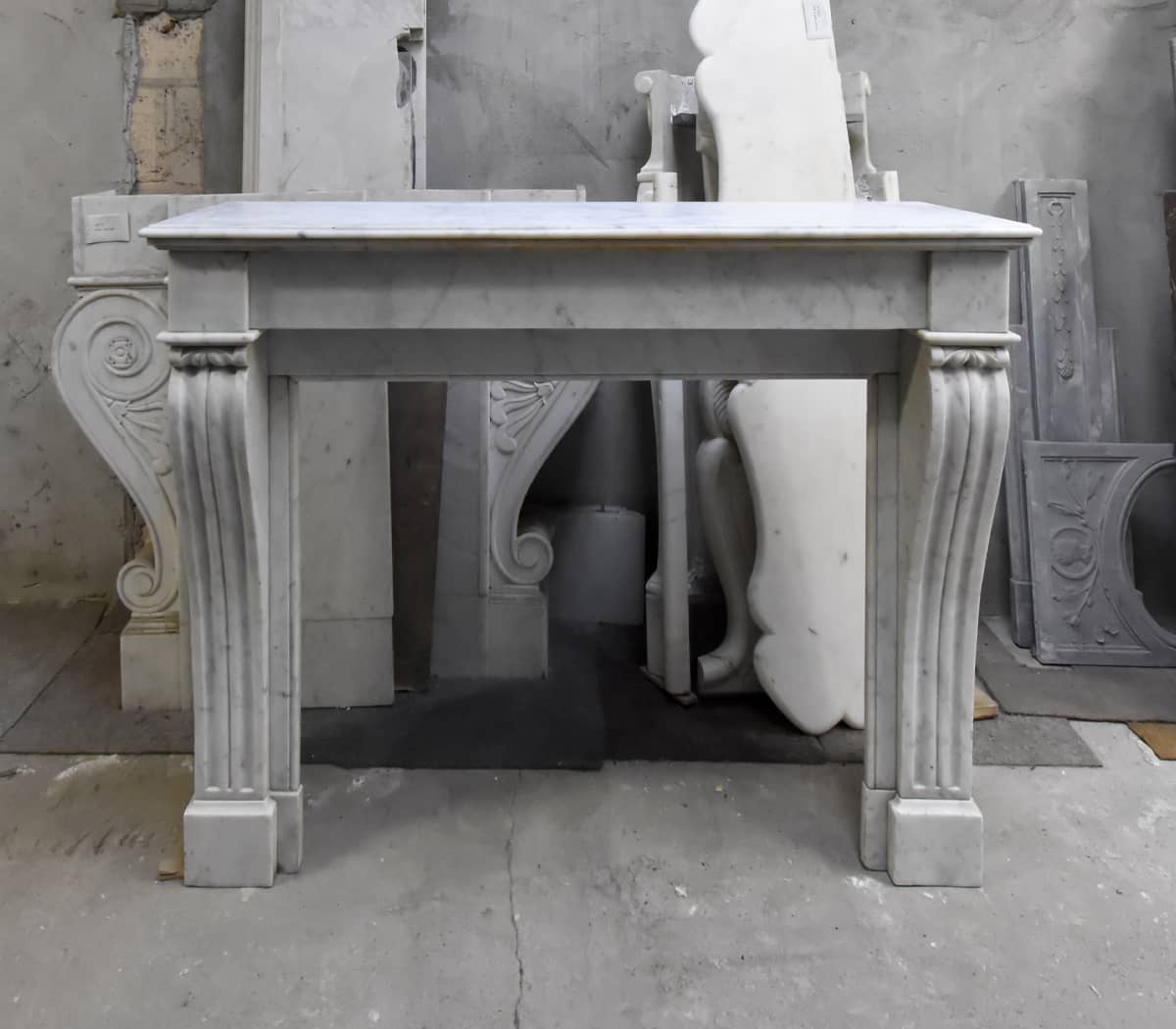 Carrara-marmeren-Louis-Philippe-voorzetschouw