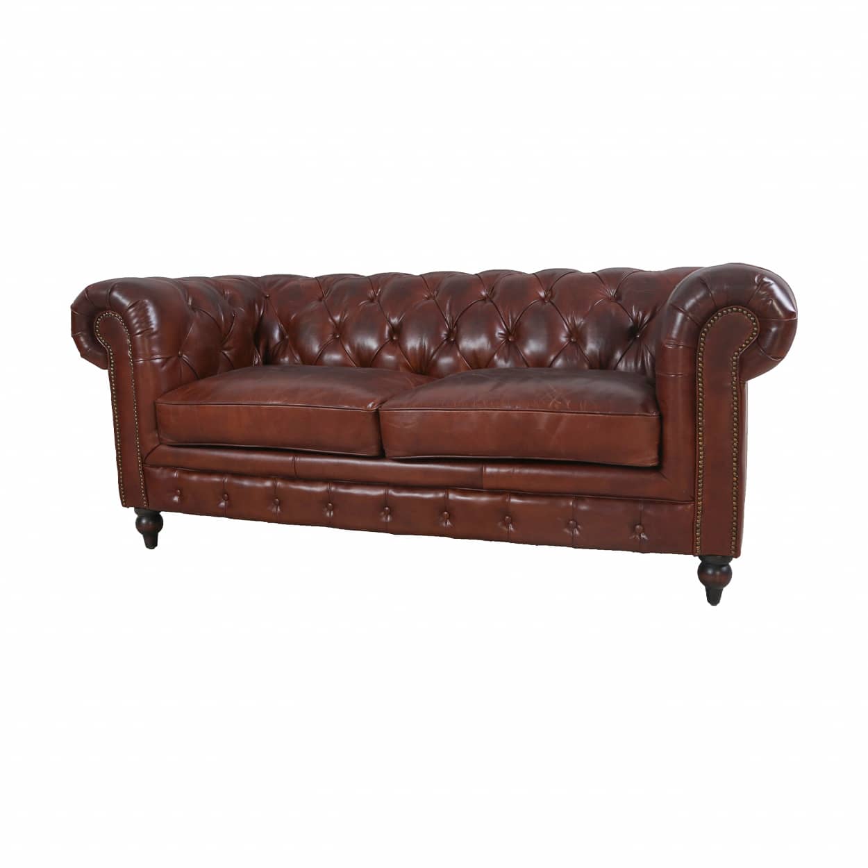 Chersterfield-25-zits-Eersteklas-rundleer-Vintage-cigar