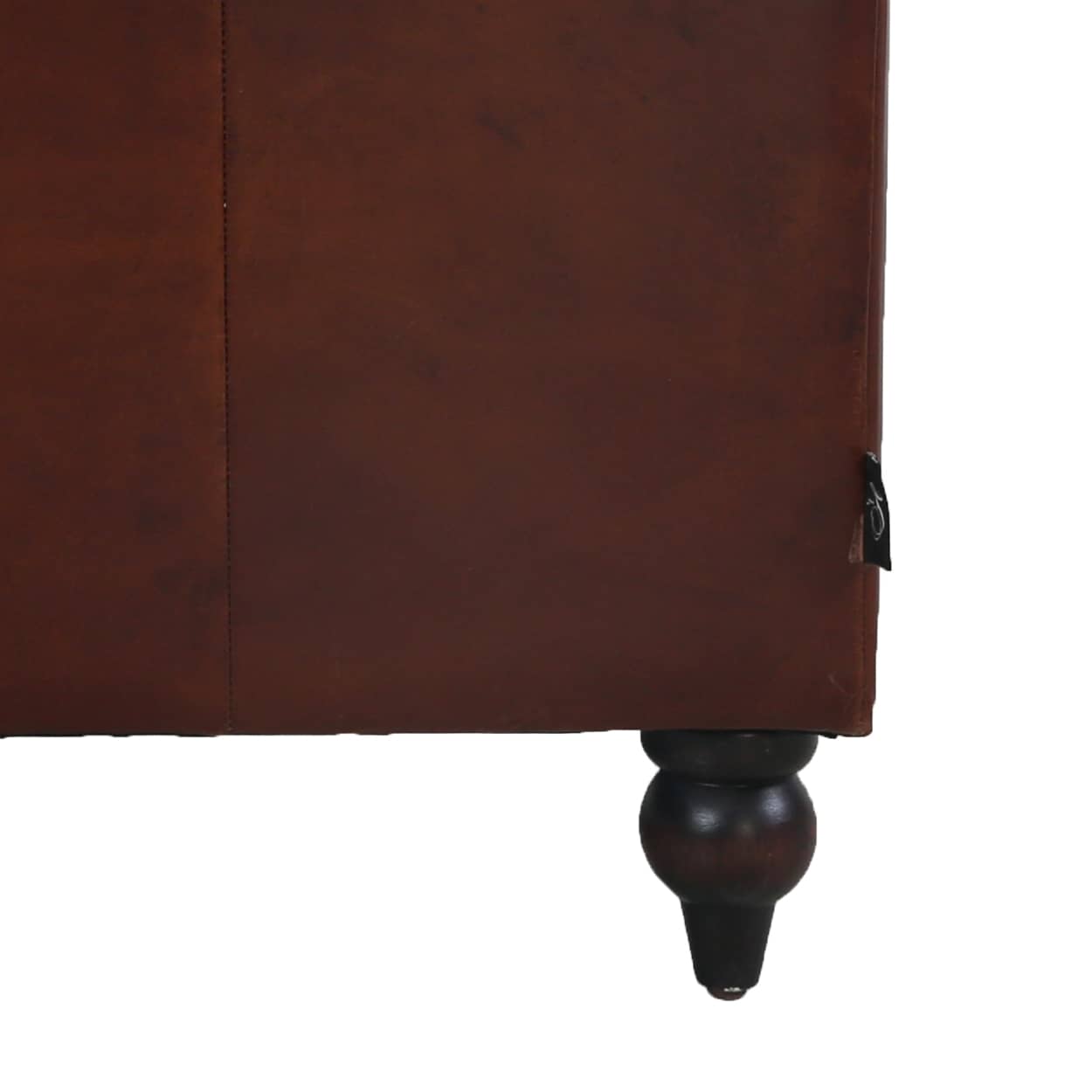 Fauteuil-Eersteklas-rundleer-Vintage-Cigar
